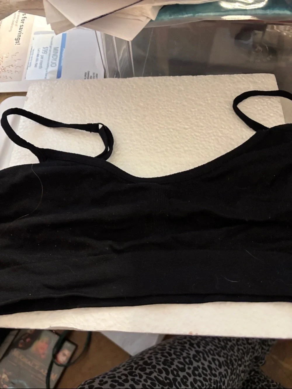 Black Women's Seamless Crop Bralette - Comfortable Everyday Support 34